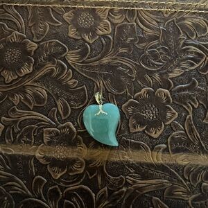 Elegant jade Heart Pendant